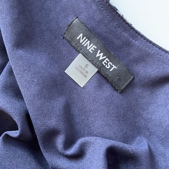 Nine West Maxi Full Length Sleeveless Blue White Summer Dress Size S‎ - Picture 8 of 8